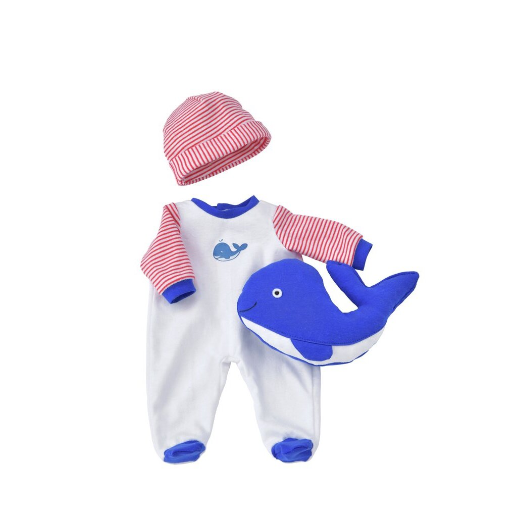 Strampler mit Mütze und Kuschelkissen Wal Strampler mit Mütze und Kuschelkissen Wal