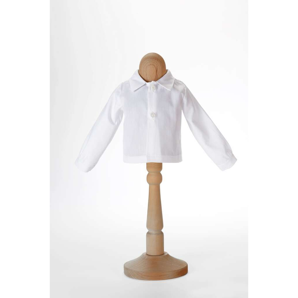 Bekleidung Hemd weiß 35 cm (gest. Puppen)
