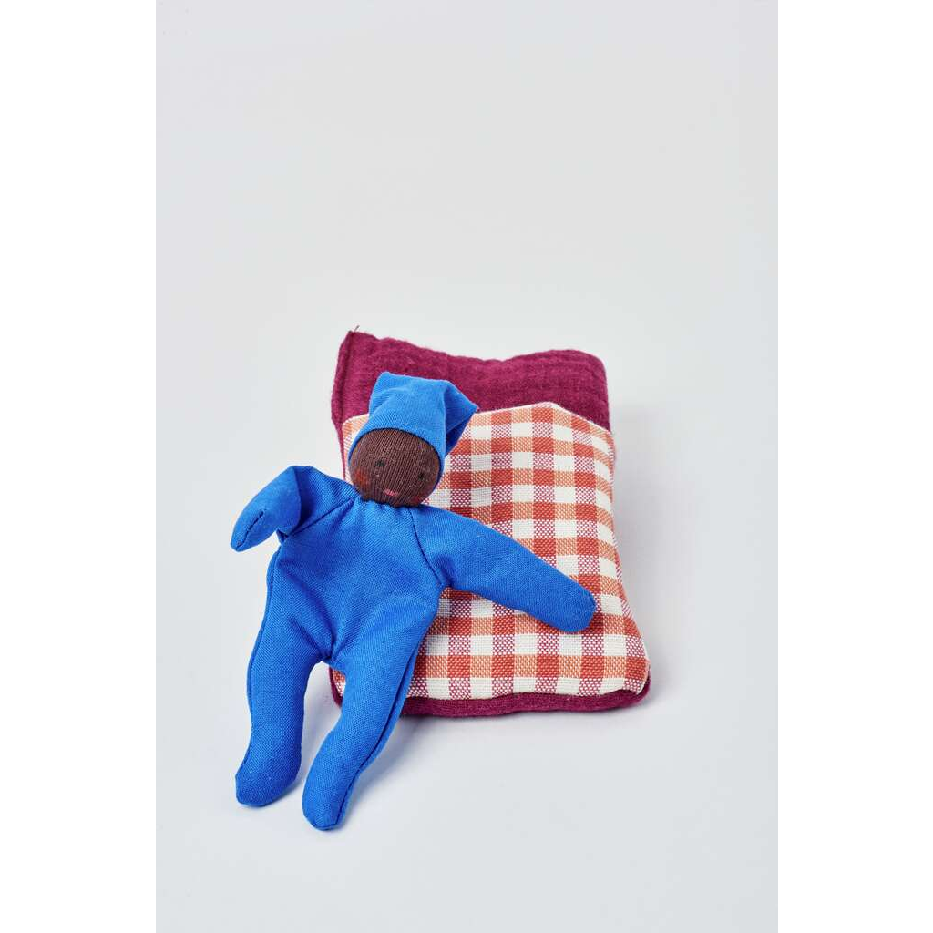 BABY mit Schlafsack karo rot